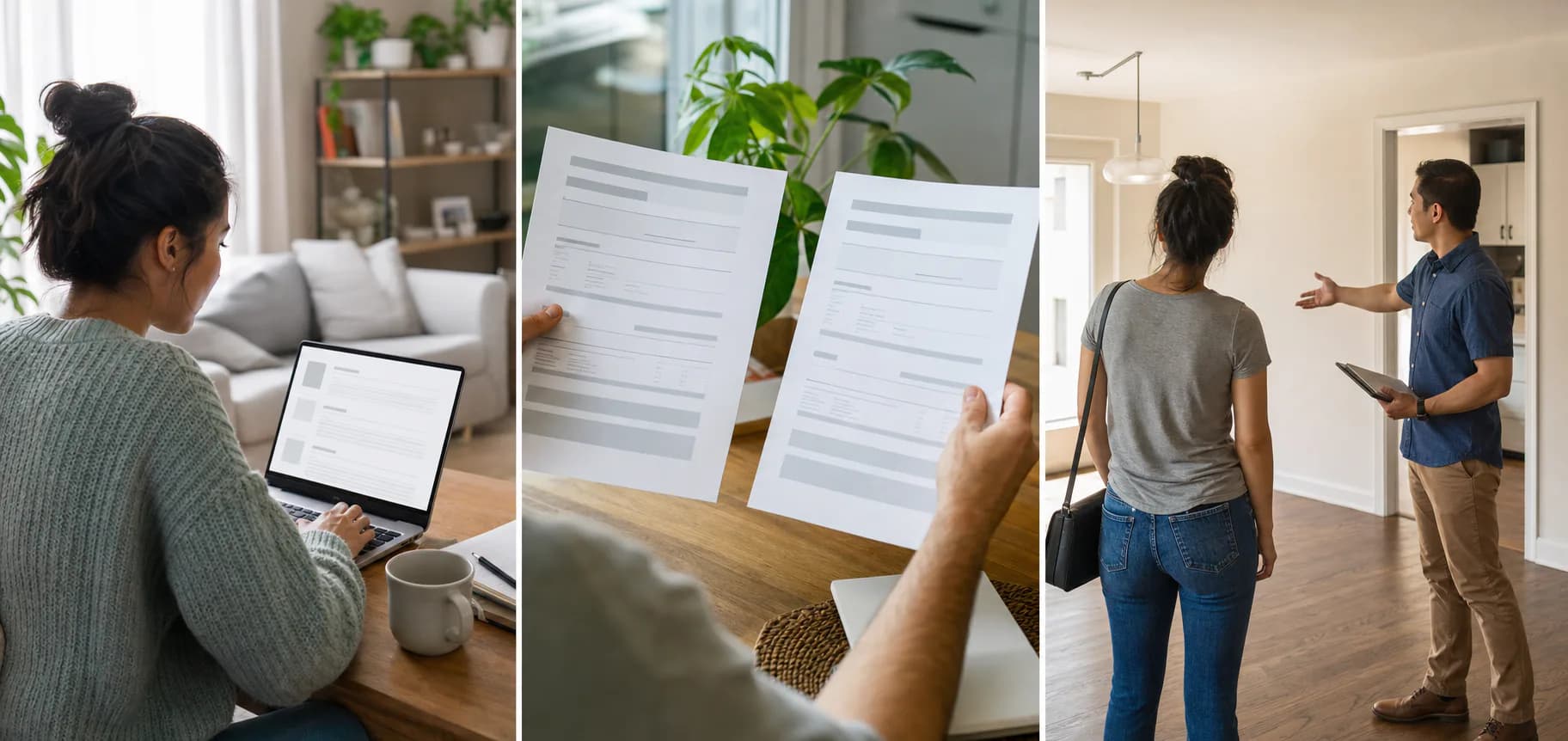Two mortgage offers being compared side by side