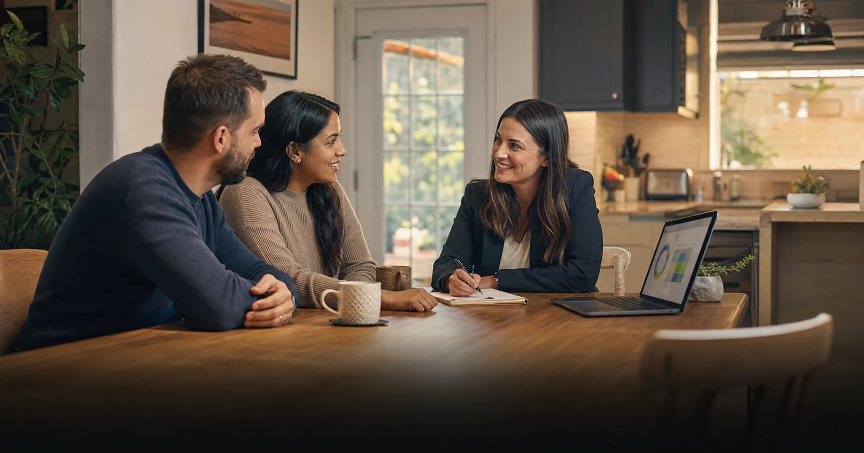 Loan Officer helping buyers understand their mortgage options